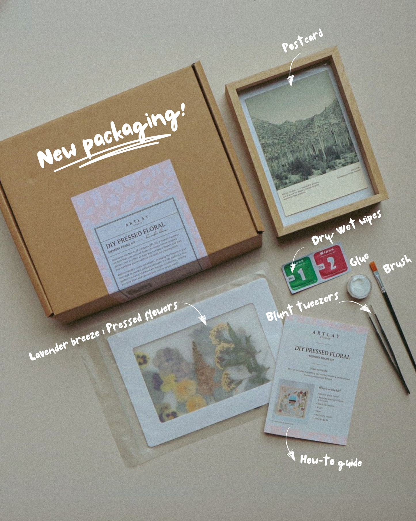 DIY Pressed Floral Memory Frame Kit