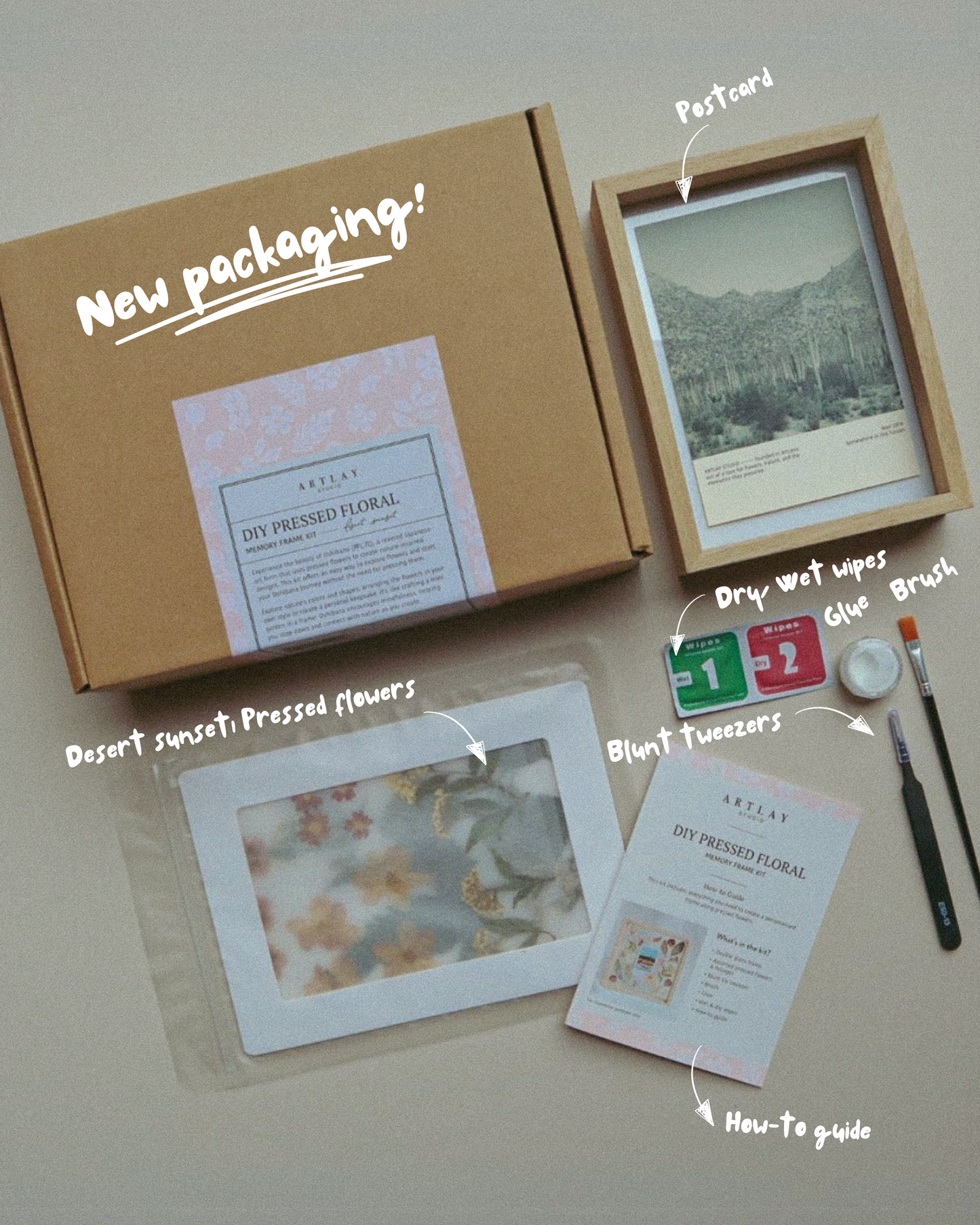 DIY Pressed Floral Memory Frame Kit