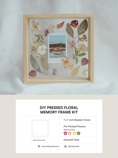 DIY Pressed Floral Memory Frame Kit