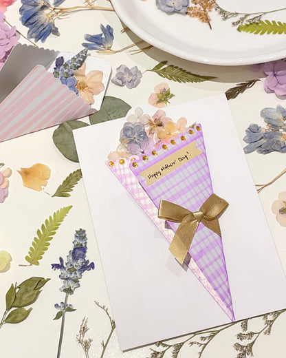 Mums & Minis Pressed Flower Bouquet Workshop