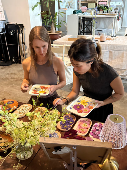 Pressed Flowers Art Jamming Workshop [3hrs]