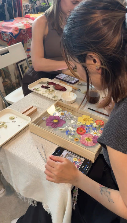 Pressed Flowers Art Jamming Workshop [3hrs]