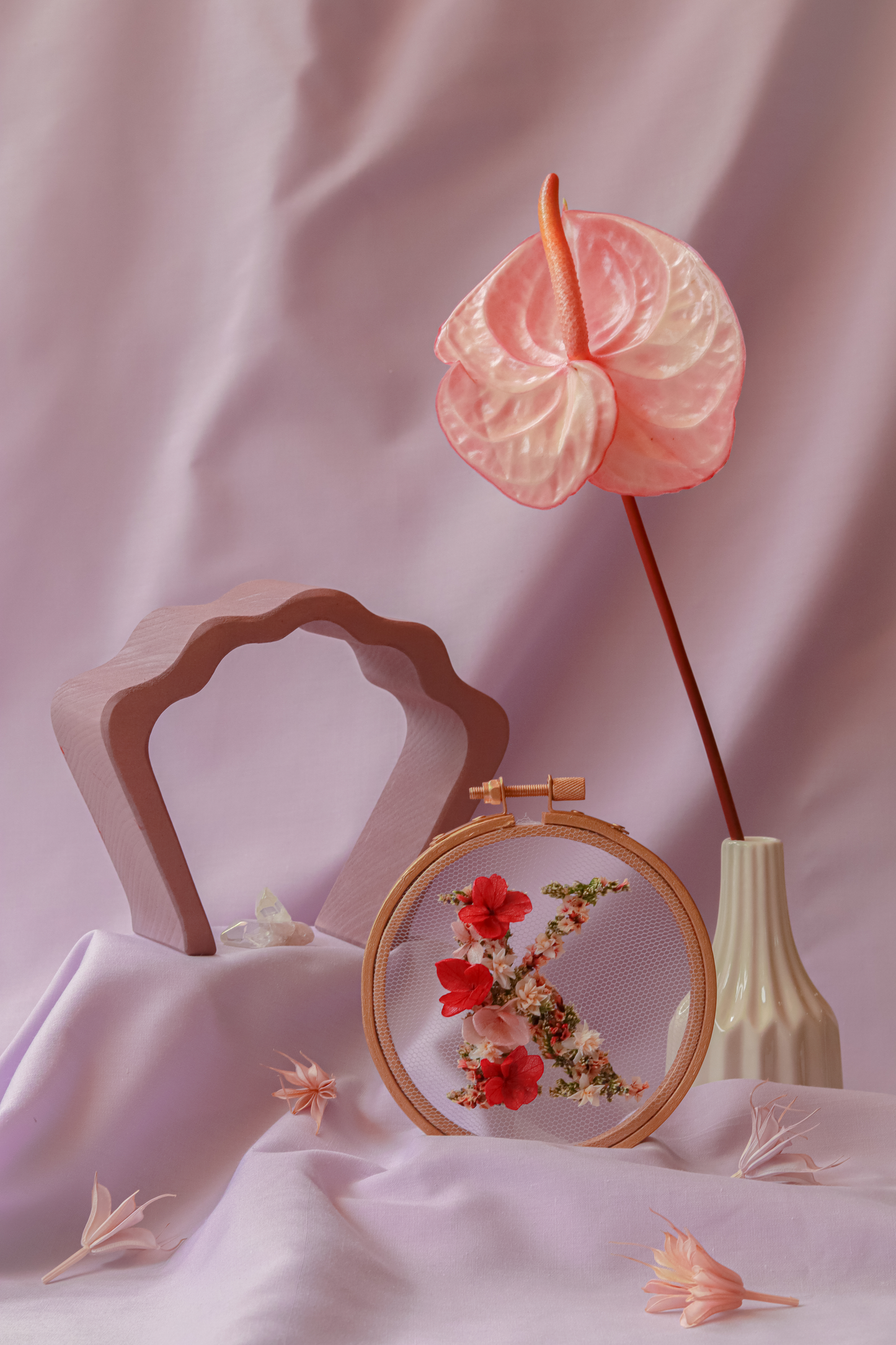 Spring' Dried Floral Hoop
