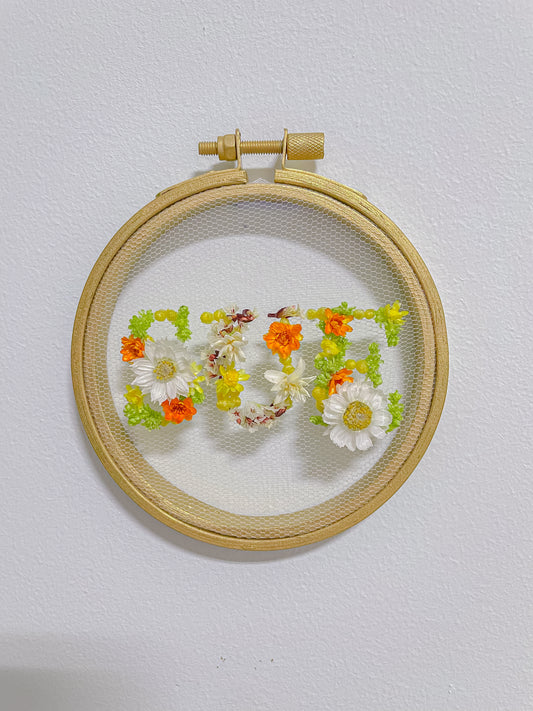 Bespoke Monogram Hoop