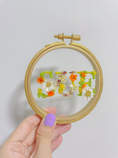 Bespoke Monogram Hoop